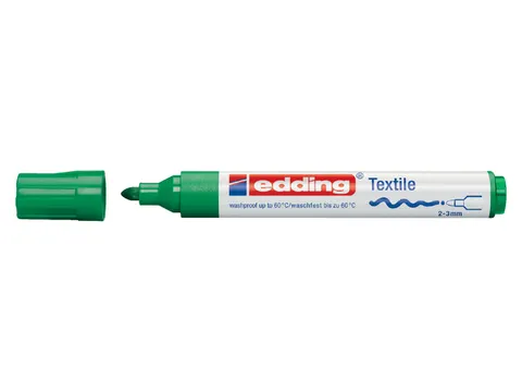 Viltstift edding 4500 textiel rond groen 2-3mm