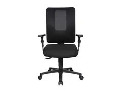 Bureaustoel,Synchroonmech.,M. Armleuningen,Zitting Stof Zwart