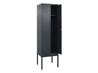 locker,HxBxD 2120x600x500mm,2vak,vak B 300mm,cil.-slot,voetonderstel - 2