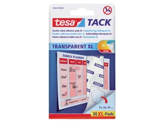 Dubbelzijdige kleefpads Tesa tack transparant XL 36stuks - 1