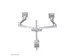 Bras 2 écrans 10-30 inch Neomounts FPMA-D930D argent