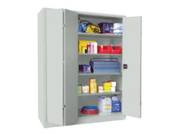 Ruime Vouwdeurkast 1950x1500x600mm 4legborden Ral7035