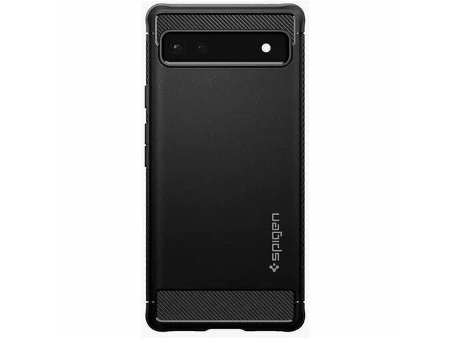 Spigen Case ACS04476 Pixel 6A Rugged Armor Mat zwart