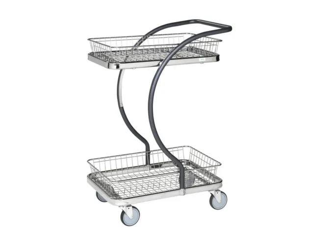 etagewagen,draagverm. 120kg,2etage(s),laadvl. LxB 595x360mm,staaletage