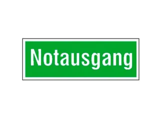 Vluchtroute-aanvullend bord,nooduitgang,aluminium,groen/wit - 1