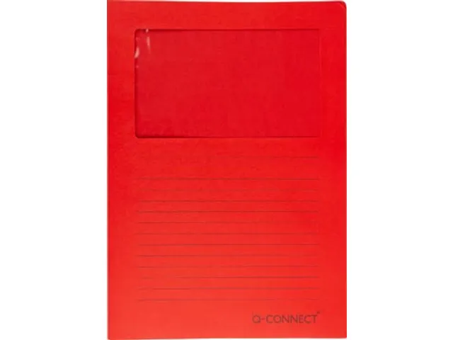 L-Map Met Venster A4 120 Grams 100 stuks Rood