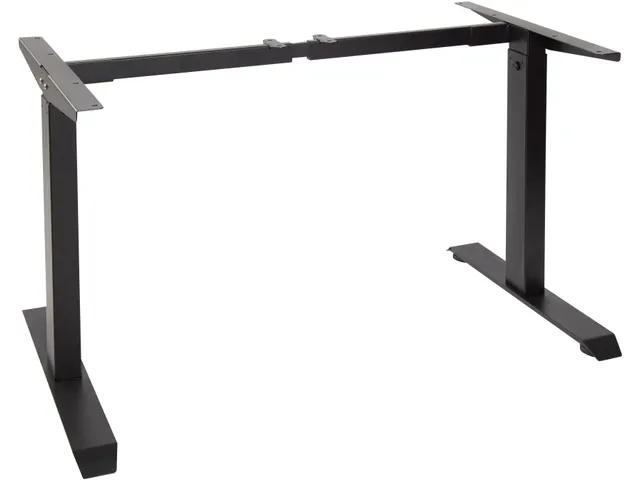 Cadre bureau Assis-Debout Réglable Noir 160cm