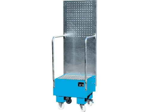 verrijdbare opvangbak,v. 1x60l vat,opvangvol. 60l,HxBxD 1775x590x570mm