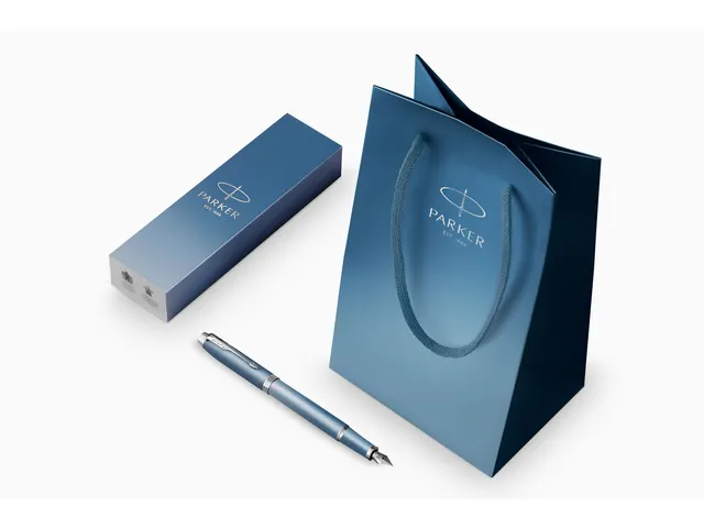 Parker IM Rituals Rollerpen Blauw CT Fijne punt in Giftbox