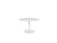 Linesto Vergadertafel Vaste Hoogte 120cm Rond Wit 25mm Wit