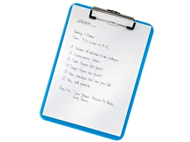 WOW klemplaat, ft A4, blauw