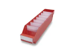 Stellingbakken Pp Hxbxd 95X90X400Mm Rood