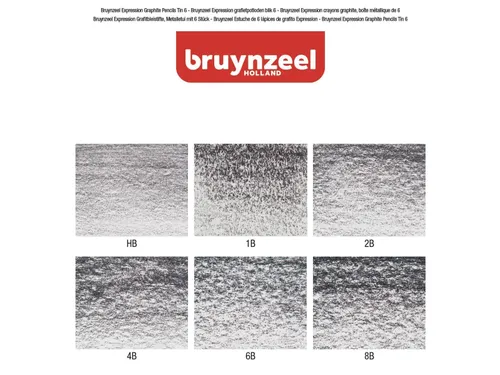 Potlood Bruynzeel Expression set à 6 hardheden