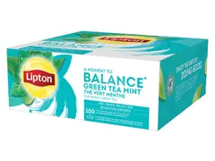 Thee Lipton Green Tea Mint Met Envelop 100Stuks