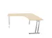 bureau in vrije vorm,HxBxD 740x1600x1400mm,vrije vorm,NE-esdoorn