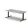 Elektrisch ihv bureau,HxBxD 650-1310x2000x1000mm,blad lichtgrijs