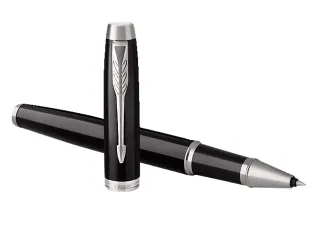 Rollerpen Parker IM Black Lacquer CT Finish Fijn Zwarte inkt - 5