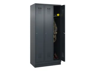 locker,HxBxD 1950x900x500mm,3vak,vak B 300mm,cil.-slot,sokkel - 1