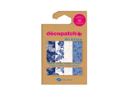 Hobbypapier Décopatch 30x40cm set à 4 vel thema Shades of Blue