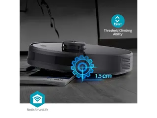 Robotstofzuiger Nedis wifi laser 3-in-1 zwart - 18