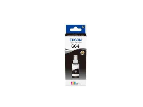 Flacon navulinkt Epson Ecotank T6641 Zwart C13T664140