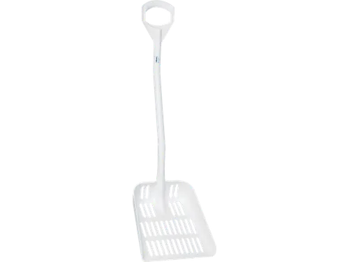 Hygiene 5603-5 uitlekschep, wit, steel 115cm, groot blad 38x34cm