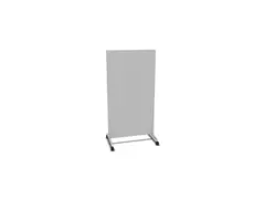 Cloison de séparation 1545x800mm roulettes alu argenté/MP-gris clair