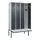 locker met bank,HxBxD 2120x1200x815mm,4vak,vak B 300mm,cilinderslot