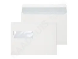 Dienstenvelop Venster Links Raadhuis 162x229mm C5 Wit Plakstrip