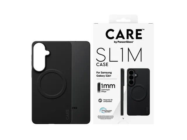 PanzerGlass CARE by SL1M Case Black w. Qi Samsung Galaxy S26+, H