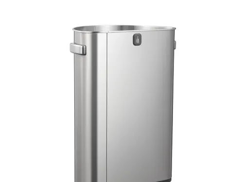 Afvalbak Urban half rond 80 Liter Mat RVS