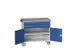 gereedschapswagen 980x1050x600mm linoleum 2 laden+kast RAL7035+RAL5010