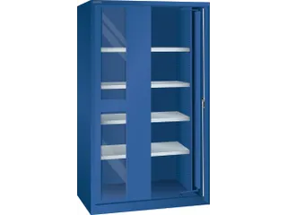 zwaarlastkast met zwenkdeuren,HxBxD 1950x1146x690mm,lak RAL5010 - 2