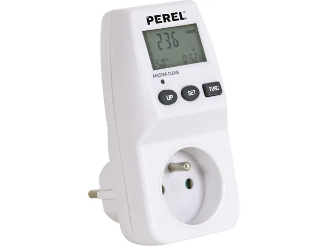 energiemeter, 230 V, 16 A, wit, voor België