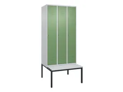 locker voor scheiding van kleding,HxBxD 2120x900x815mm,3vak