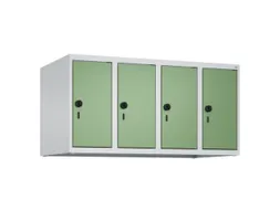 opzetkast,v. locker,4vak.,vak B 250mm,HxBxD 500x1000x500mm,vleugeldeur
