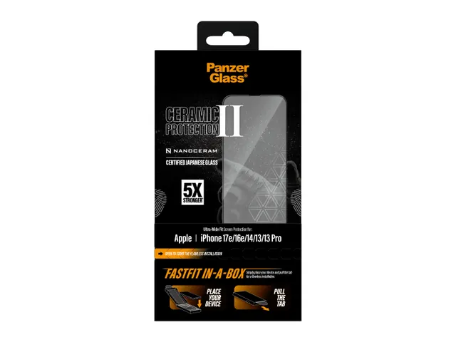 PanzerGlass Ceramic Screen Protector iPhone 17e | 16e | 14 | 13 | 1