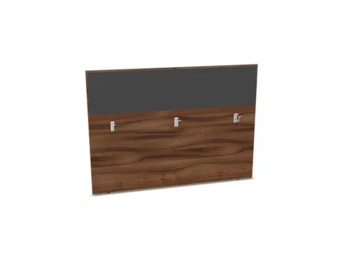 baliepaneel bureau aanbouw achter NP-tiepolo nut antraciet 1600mm