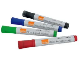 Viltstift Nobo glasbord assorti 4 stuks