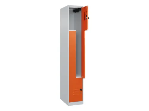 Z-garderobekast,HxBxD 1850x300x500mm,vak B 150/300mm,draaigrendel