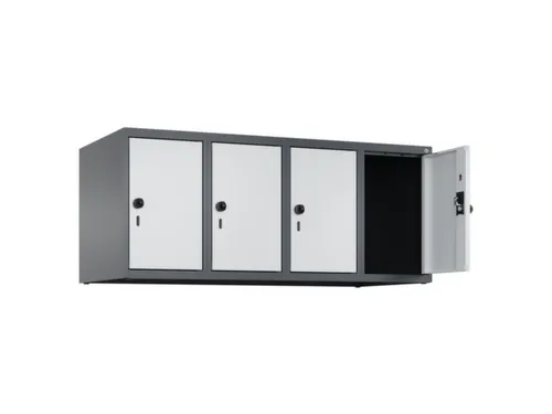 opzetkast,v. locker,4vak.,vak B 300mm,HxBxD 500x1200x500mm