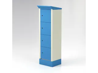 E-bike laadstation 2095x600x500mm 8stekkerdozen 220V RAL7035 RAL5012 - 1