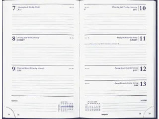 Agenda 2027 Brepols Saturnus Lima 7dagen/2pagina's blauw - 1