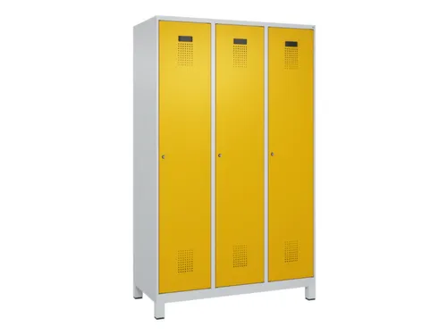 locker voor scheiding van kleding,HxBxD 1950x1200x500mm,3vak