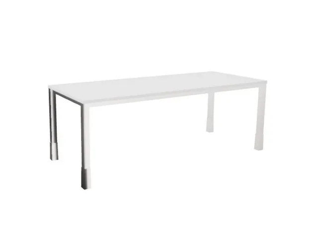In hoogte verstelbaar bureau,HxBxD 720-840x2000x800mm,Bl-wit