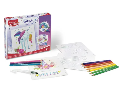 Hobbyset Maped Creativ Aqua'Art eenhoorn 14-delig assorti
