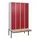 locker met bank,HxBxD 2120x1200x815mm,4vak,vak B 300mm,cil.-slot