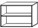 rayonnage de bureau,HxlxP 720x1000x430mm,finition corps érable
