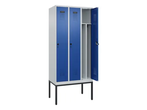 locker voor scheiding van kleding,HxBxD 2120x900x500mm,3vak