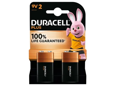 Batterij Duracell Plus 2x 9Volt